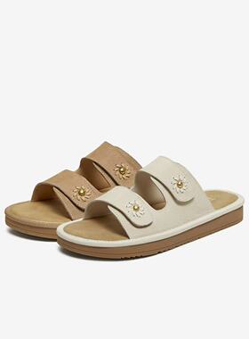 专柜正品TATA他她2026夏款女勃肯鞋外穿时尚百搭凉拖鞋CNT01BT6