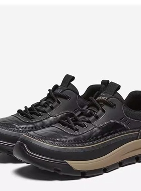 专柜正品百思图2026春款厚底登山户外跑步休闲运动男鞋11180AM6