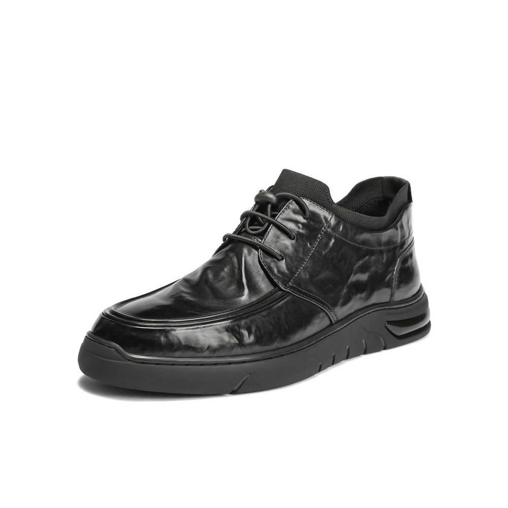 Belle/百丽男鞋高帮加绒休闲皮鞋