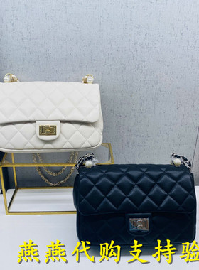 专柜正品百丽2022年秋款时尚优雅珍珠菱格绗缝单肩斜挎包X6406CX2