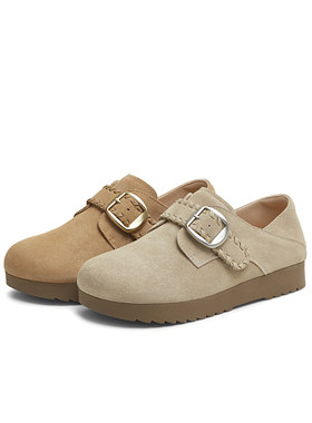 专柜正品天美意2026春季新款女鞋纯色百搭复古半拖勃肯鞋BJ553AM6