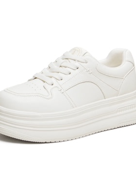 专柜正品他她2026春新款女鞋板鞋小白鞋厚底增高百搭白鞋CLR01AM6