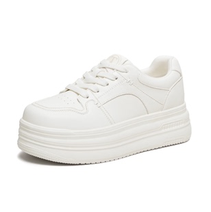 他她2026春新款 厚底增高百搭白鞋 女鞋 小白鞋 CLR01AM6 板鞋 专柜正品