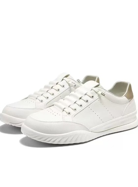 专柜正品百丽免系带百搭小白鞋男士2026春款套脚休闲板鞋9AA01AM6