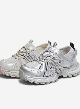 专柜正品他她2026春季新款女鞋厚底运动休闲鞋百搭老爹鞋CLB01AM6