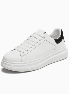 专柜正品他她2025秋季新款男鞋舒适百搭休闲鞋白色板鞋QGP01CM5