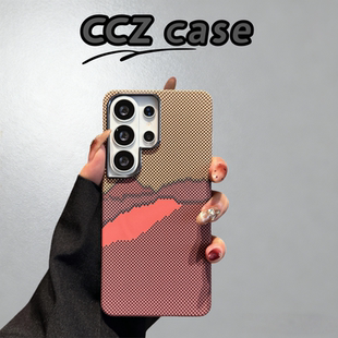 【Uecoo原创家】超薄凯夫拉纹PC硬壳适用三星s26ultra手机壳磁吸s25Plus手机壳s24/23U硬壳浮雕s25保护壳男女