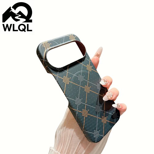 【WLQL手机壳数码店】轻奢凯夫拉纹适用谷歌pixel11手机壳新款磁吸谷歌10pro半包防摔pixe9情侣款商务保护套