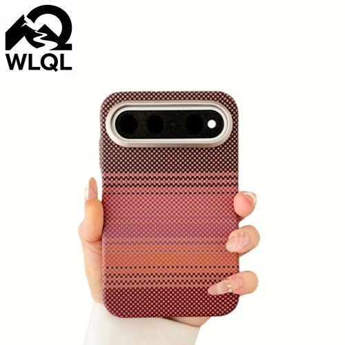 【 WLQL手机壳】适用于华为pura x view手机壳高级商务男PuraXView全包防摔保护壳内置磁吸碳纤维纹女阔直板