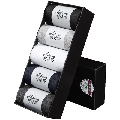 阿诗玛袜子男士中筒袜透气