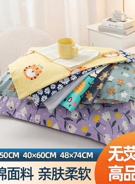 儿童枕套单个纯棉30x50小号枕头套2022新款100全棉一对装40x60cm