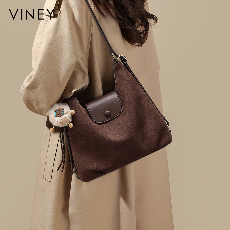 Viney托特包包2025新款女包秋冬单肩腋下包大容量通勤休闲双肩包