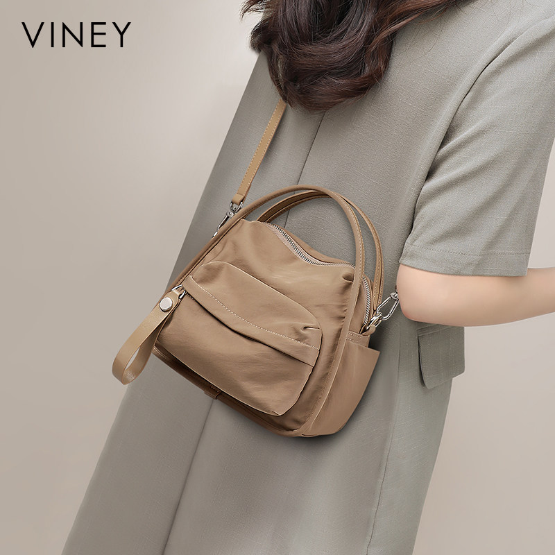 Viney包包2025新款女包夏天手提包单肩斜挎包防水休闲百搭妈妈包