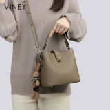 Viney, сумка через плечо, портативная барсетка, из натуральной кожи