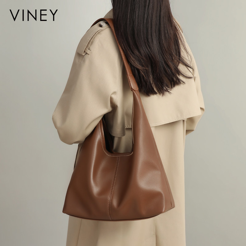 Viney托特包包女2025新款秋冬斜挎单肩包大容量时尚通勤真皮女包,箱包皮具/热销女包/男包,通用款女包,淘宝优惠券,粉丝福利购,淘宝优惠卷