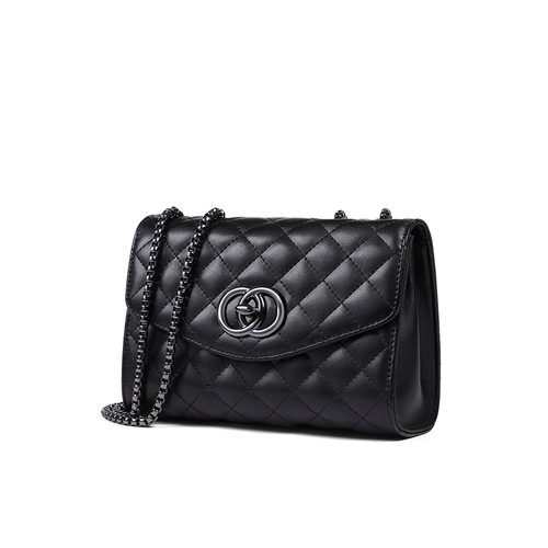 Viney Сумка через плечо на цепочке, цепь, изысканный стиль, из натуральной кожи