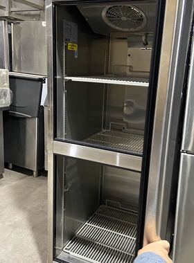二手 厨房设备特博尔单门立式冰箱商用冷藏平面工作操作台保鲜柜