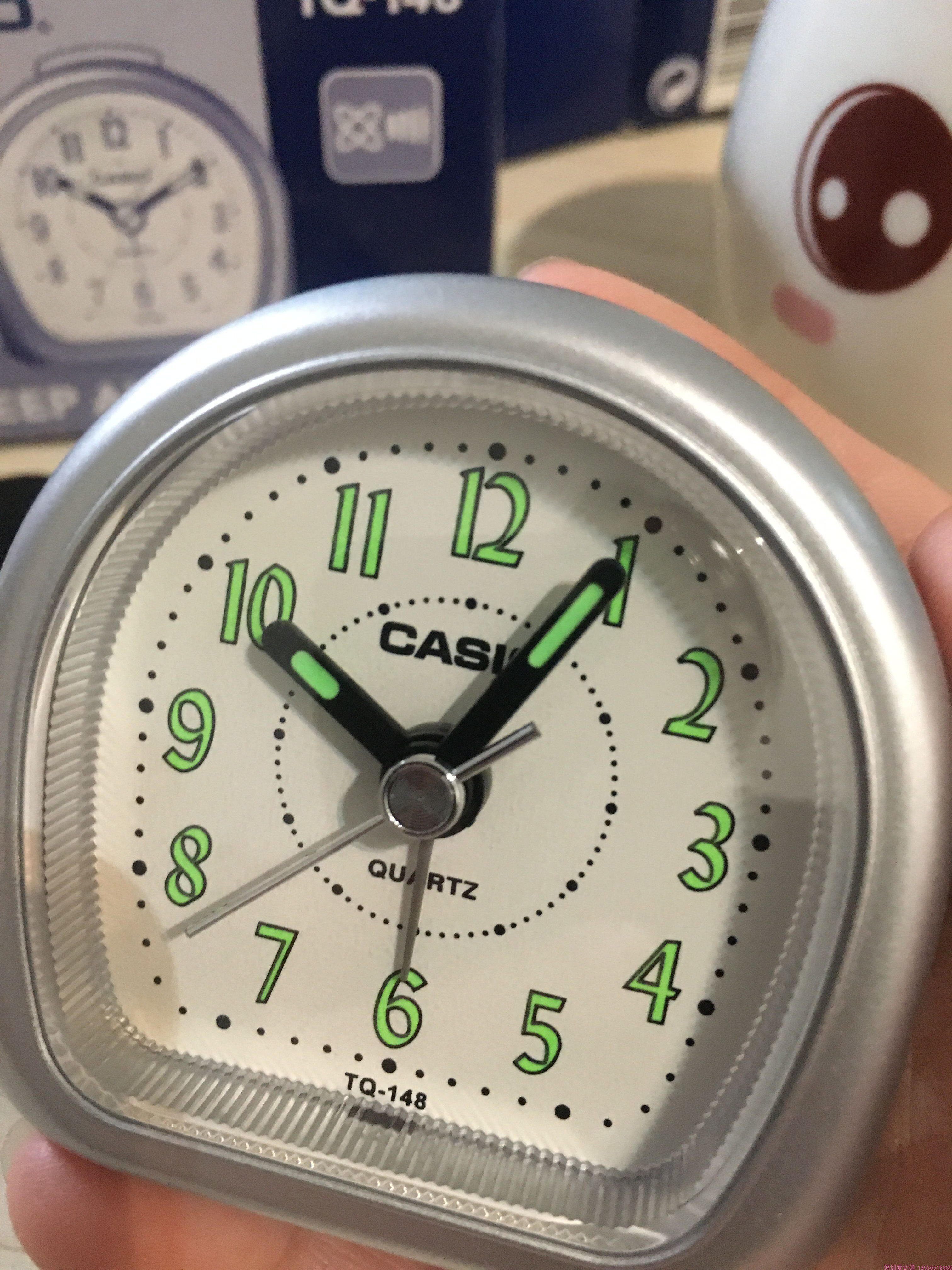 清仓正品casio卡西欧小闹钟tq-148迷你指针可爱上班学生党出差用