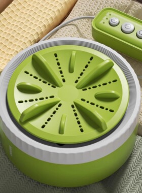 懒人洗衣神器带吸盘的涡轮迷你内衣洗衣机小涡轮带吸盘洗袜子波轮