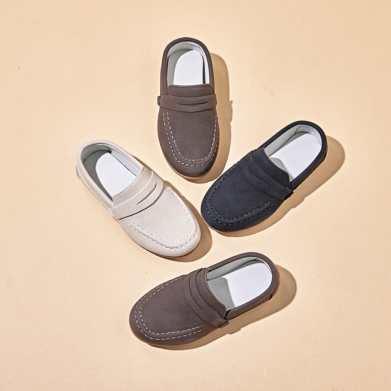 儿童皮鞋2026新款春秋款男童豆豆鞋中大童休闲鞋女童单鞋一脚蹬鞋,童鞋/婴儿鞋/亲子鞋,皮鞋,淘宝优惠券,粉丝福利购,淘宝优惠卷
