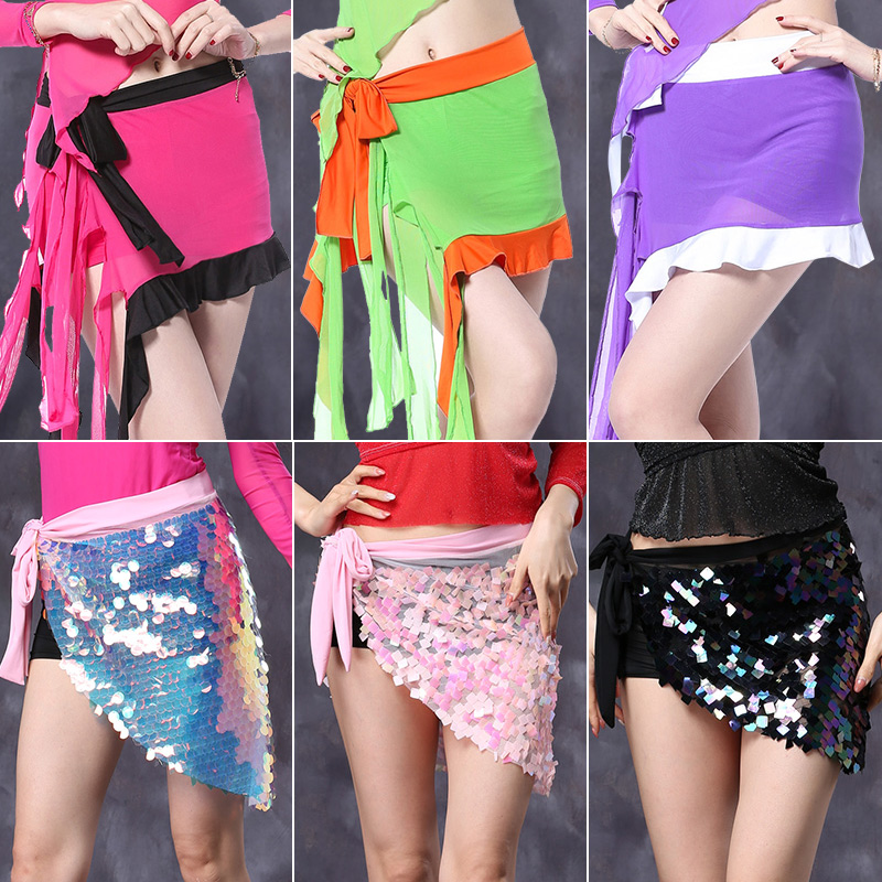 飞魅肚皮舞裙子臀巾裙演出服包臀