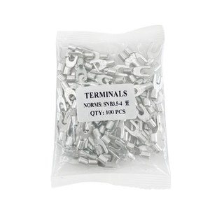 国标加厚SNB1.25/2/3.5/5.5-3/4/5/6叉形Y型接线裸端子UT紫铜焊口