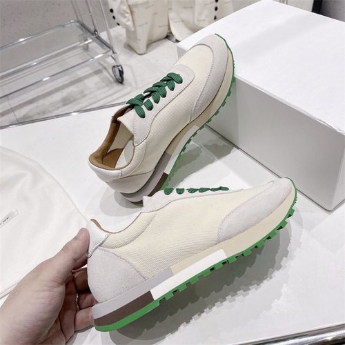23经典复古阿甘鞋简约系带运动鞋绿色鞋底欧美设计德训鞋厚底鞋女
