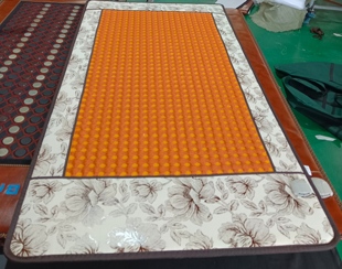 加热黄土球温敷沙发垫原始点锗石坐垫托玛琳保健美容玉石床垫