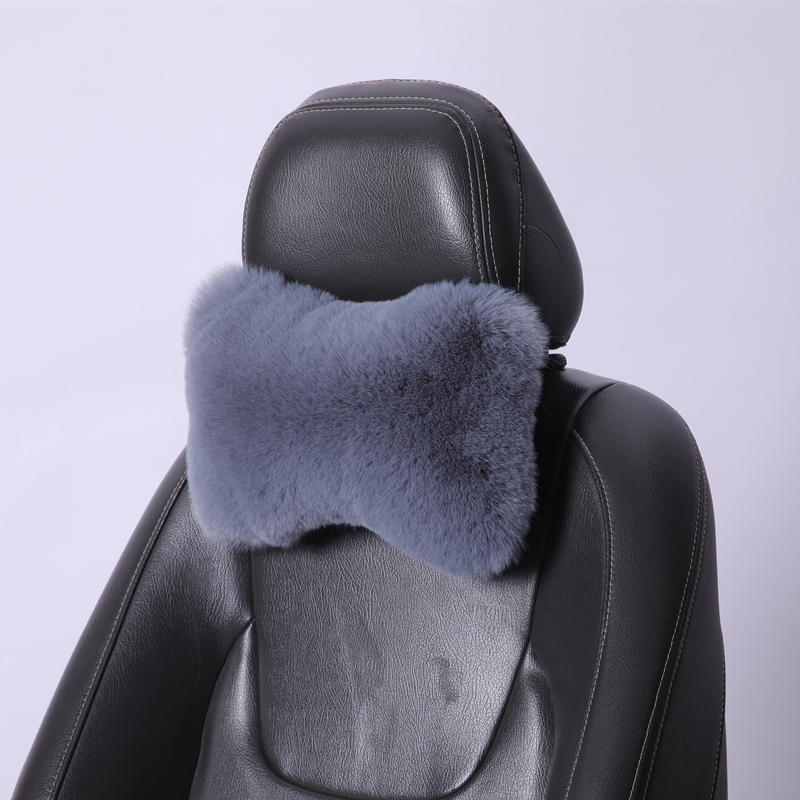 冬季毛绒保暖汽车头枕