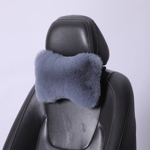 冬季毛绒保暖汽车头枕