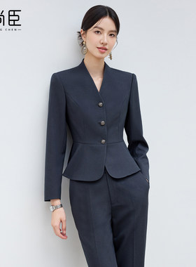 艾尚臣新款西装套装女秋冬职业装