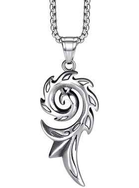 GDE潮男钛钢复古项链免费刻字