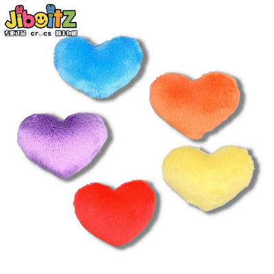 洞洞鞋配饰适配crocs配饰鞋花装饰扣毛绒爱心diy卡通鞋扣饰品鞋花