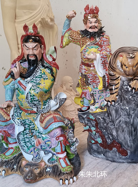 景德镇手工雕塑瓷器招财工艺品