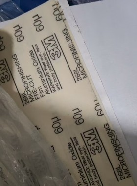 3M268L纸基研磨砂纸60U，英国产地，microfinishing fre-cut film