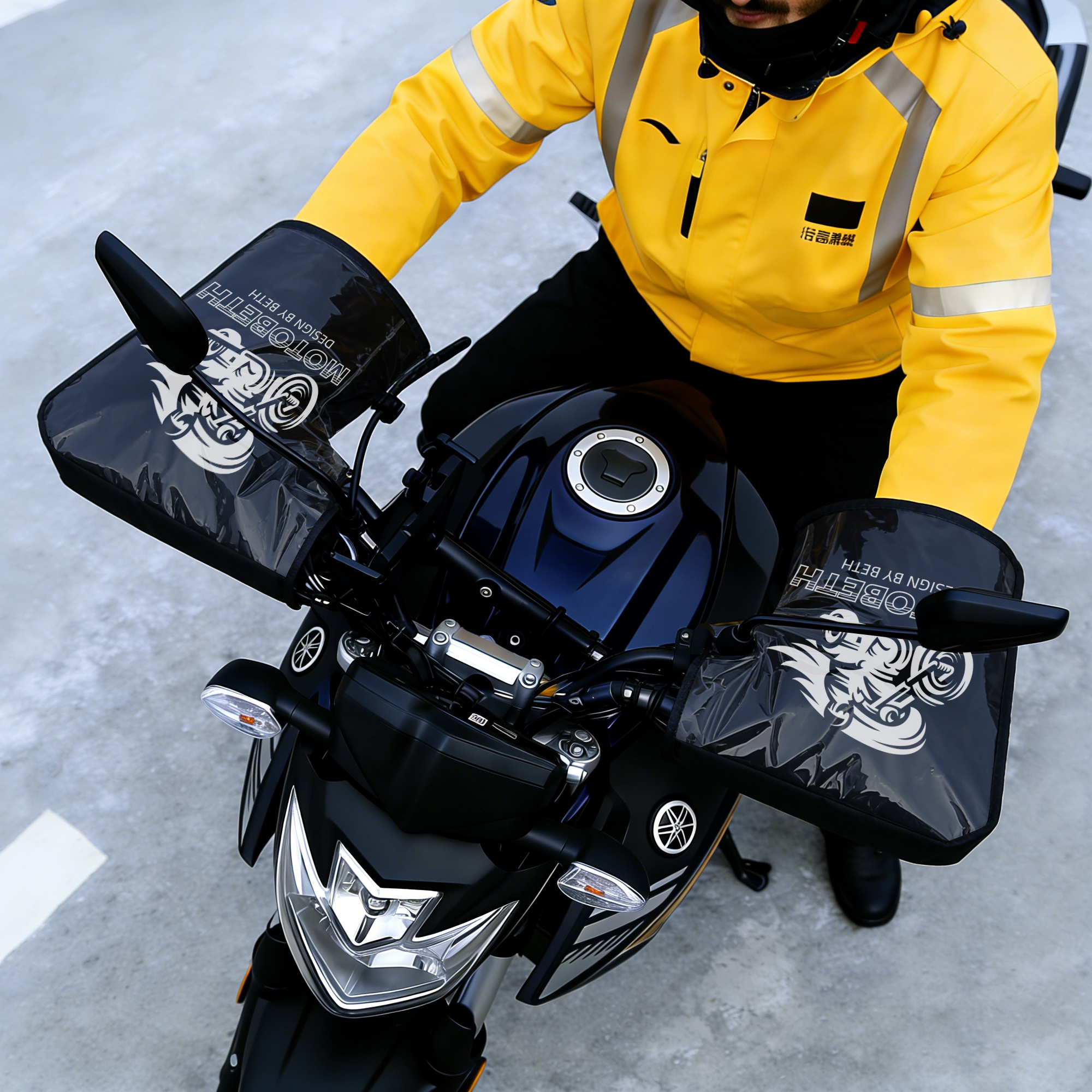 外卖专用防水防风电动车手套