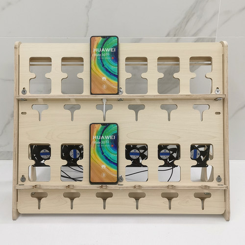 桌面手机架子收纳竖放充电架