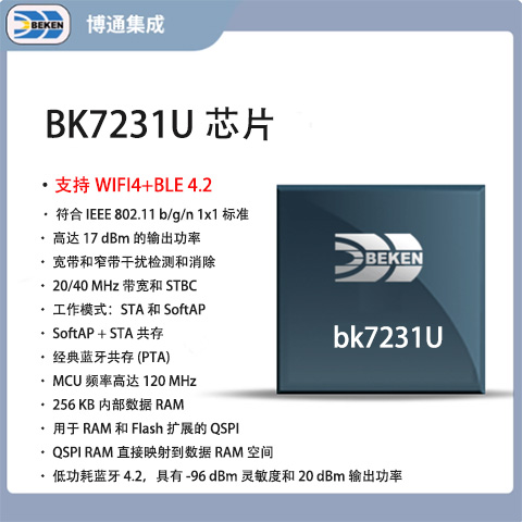 博通集成BK7231U耳镜图传内窥镜