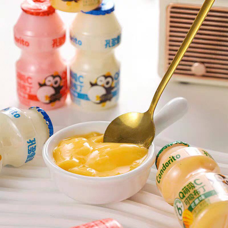 孔多里多Q萌吸C可吸布丁酸奶味草莓味果冻儿童休闲零食品小吃甜点