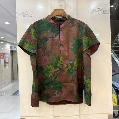 T99326香云纱衬衫上衣