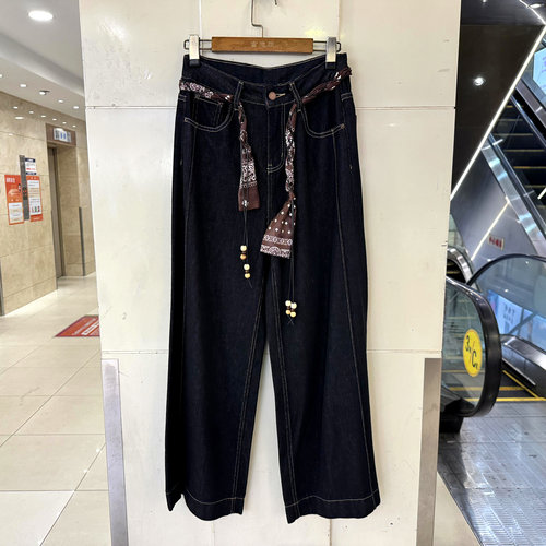 MINZIMA1700-104牛仔直筒裤