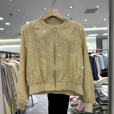 印象秋水Y82620刺绣亮片短外套