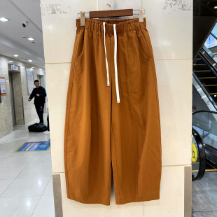 欧洲站春装 女裤 2026新款 奶奶裤 松紧高腰休闲舒适气球裤 KW6002