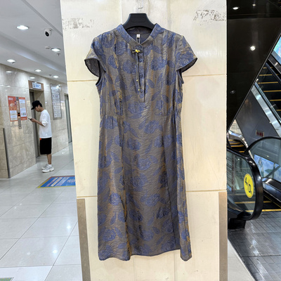 歌姿俪尔26X-L5581提花连衣裙