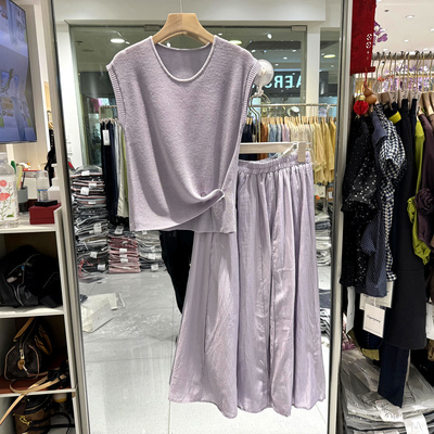 乔卡曼8828针织上衣半身裙套装