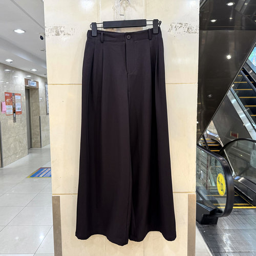 卓颜秋J263K131阔腿直筒裤女裤