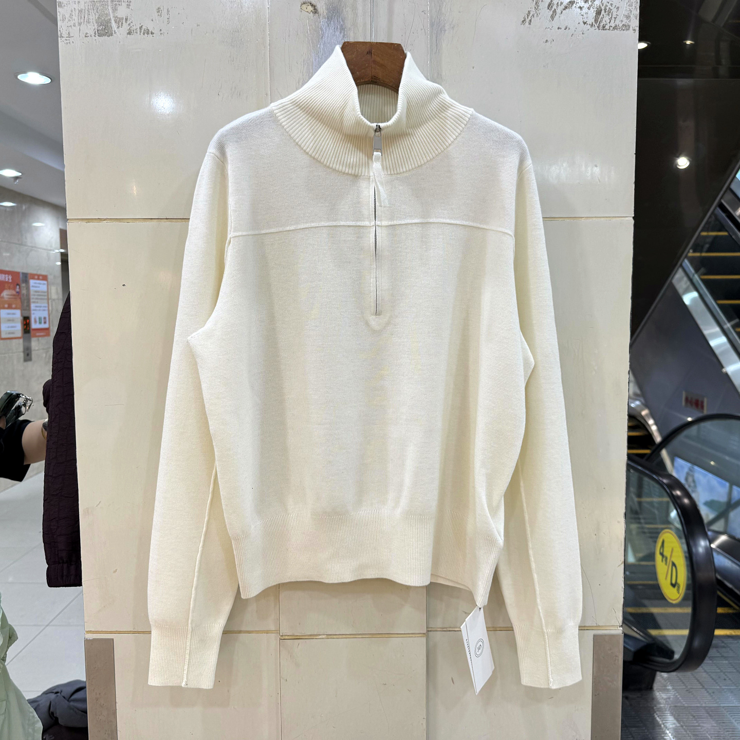 FA-58391拉链半高领羊毛衫毛衣