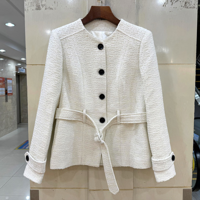 墨雪MX26215腰带收腰羊毛外套