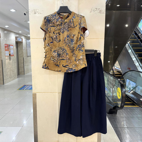 柏菲尔BFE-B27152国风两件套裤