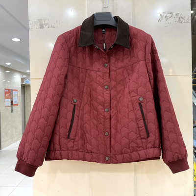 柏菲尔BFE-A27008翻领菱形外套